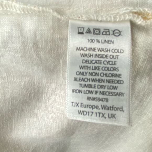 St. tropez tan and gold linen top - Picture 4 of 6